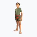 Pantaloncini da allenamento per bambini Venum Inferno Kids Muay Thai army green/orange 2