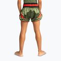 Pantaloncini da allenamento per bambini Venum Inferno Kids Muay Thai army green/orange 3