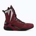 Scarpe da boxe Venum Elite, vino, mele e logo argento 2