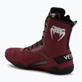 Scarpe da boxe Venum Elite, vino, mele e logo argento 3