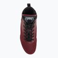 Scarpe da boxe Venum Elite, vino, mele e logo argento 5
