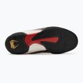 Stivali da boxe Venum Elite logo ghiaccio/oro 4