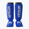 Paratibie e protezioni per i piedi Venum Kontact Shin Guards royal blue/silver