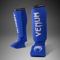 Paratibie e protezioni per i piedi Venum Kontact Shin Guards royal blue/silver 2