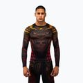 Rashguard a manica lunga da uomo Venum Quetzal Fury Rashguard black/fury red/tangerine
