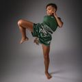Pantaloncini da allenamento per bambini Venum Inferno Muay Thai forest green/off white 2