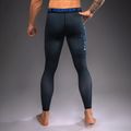 Leggings da allenamento uomo Venum Thunder Dragon Spats Black/Royal Blue 3