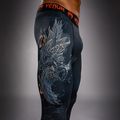 Leggings da allenamento uomo Venum Thunder Dragon Spats Black/Grey/Copper 5