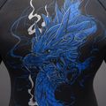 Rashguard longsleeve Venum Thunder Dragon black/royal blue 5