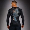 Rashguard a maniche lunghe da uomo Venum Thunder Dragon nero/grigio/rame 2