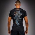 Rashguard da uomo Venum Thunder Dragon nero/grigio/rame 2