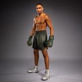Pantaloncini da boxe da uomo Venum Stealth Boxing Khaki/Dark Green 4