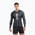 Rashguard a maniche lunghe da uomo Venum Karate Combat black/grey