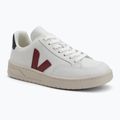 Scarpe da donna VEJA V-12 Leather white/marsala/nautical