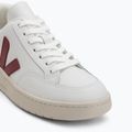 Scarpe da donna VEJA V-12 Leather white/marsala/nautical 7