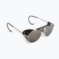 Occhiali da sole ROXY Blizzard da donna in pelle lucida argento/marrone