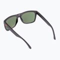 Occhiali da sole Quiksilver Charger Polarized Floatable nero opaco/verde polarizzato 2