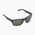 Occhiali da sole Quiksilver Trailway Polarized Floatable nero opaco/verde polarizzato