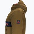 Giacca da snowboard Quiksilver Steeze oliva militare per bambini 3
