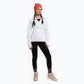 Felpa donna ROXY Cascade bianco brillante con stampa zebrata 2