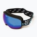 Maschere da snowboard da donna ROXY Popscreen Cluxe J true black akio/sonar ml revo blue 10