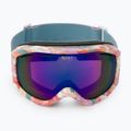 Occhiali da snowboard da donna ROXY Sunset ART J stone blue jorja/amber rose ml blue 2