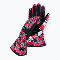 Guanti da snowboard da donna ROXY Cynthia Rowley nero/bianco/rosso