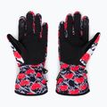 Guanti da snowboard da donna ROXY Cynthia Rowley nero/bianco/rosso 3