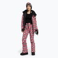 Pantaloni da snowboard donna ROXY Rowley X ROXY High bianco brillante/bianco rosso 2