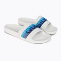 Infradito Quiksilver Rivi Wordmark Slide uomo bianco/bianco/blu 5