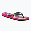 Infradito Quiksilver Molokai Acid Drop nero/arancione per uomo