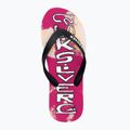 Infradito Quiksilver Molokai Acid Drop nero/arancione per uomo 6