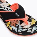 Infradito donna ROXY Coastin Print stampa nera 7