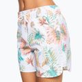 Pantaloncini da bagno donna ROXY Into the Sun 5" bianco/lilla brillante 8