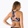 ROXY Active Crop Top top top da bagno antracite/floreale 3