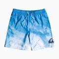 Pantaloncini da bagno Quiksilver con logo sbiadito 15" blu avio per bambini