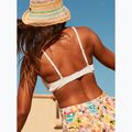 ROXY Love The Surf Knot top costume da bagno bianco brillante 13