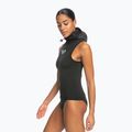 Gilet per muta da donna ROXY 2.0 mm Swell Series con cappuccio in neoprene nero vero 7