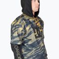 Felpa da snowboard DC Dryden angolata tie dye verde edera da uomo 4