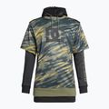 Felpa da snowboard DC Dryden angolata tie dye verde edera da uomo 7