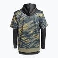 Felpa da snowboard DC Dryden angolata tie dye verde edera da uomo 8