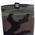 Calzini da snowboard DC Summit da uomo, woodland camo verde 3