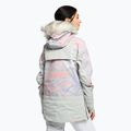 Giacca da snowboard donna ROXY Chloe Kim Overhead grigio marmo viola 4