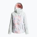 Giacca da snowboard donna ROXY Jetty Block grigio marmo viola 13