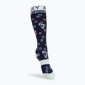 Calzini da snowboard per bambini ROXY Frosty blu medievale con logo neo