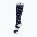 Calzini da snowboard per bambini ROXY Frosty blu medievale con logo neo 2