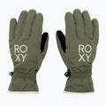 Guanti da snowboard da donna ROXY Freshfields verde lichene scuro 3