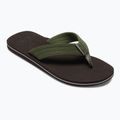 Infradito Quiksilver Molokai Layback Textured da uomo marrone/marrone/verde 9