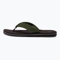 Infradito Quiksilver Molokai Layback Textured da uomo marrone/marrone/verde 11