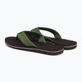 Infradito Quiksilver Molokai Layback Textured da uomo marrone/marrone/verde 3